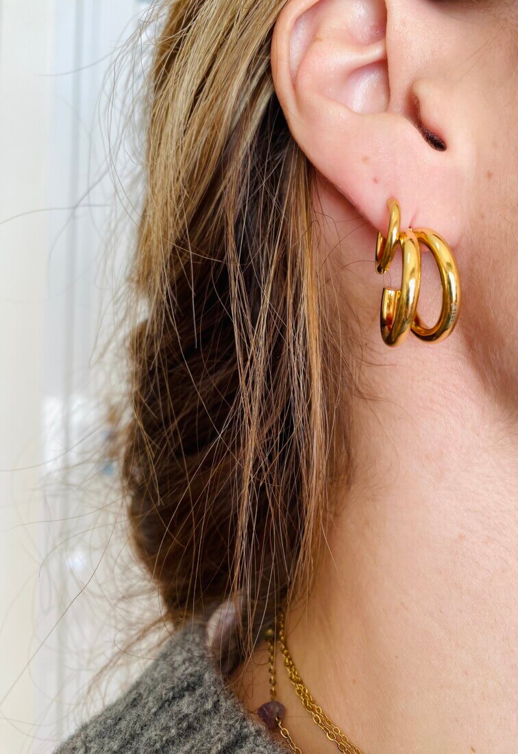 Anolo Gold Earring