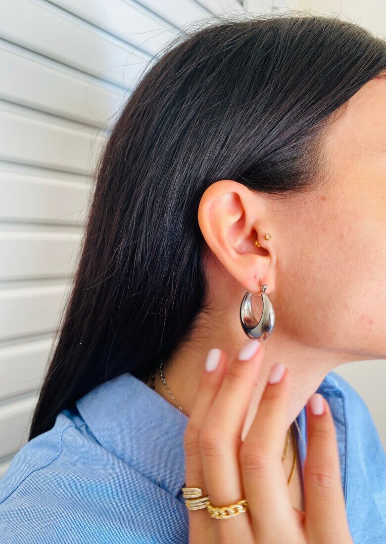 Rania Silver Earring