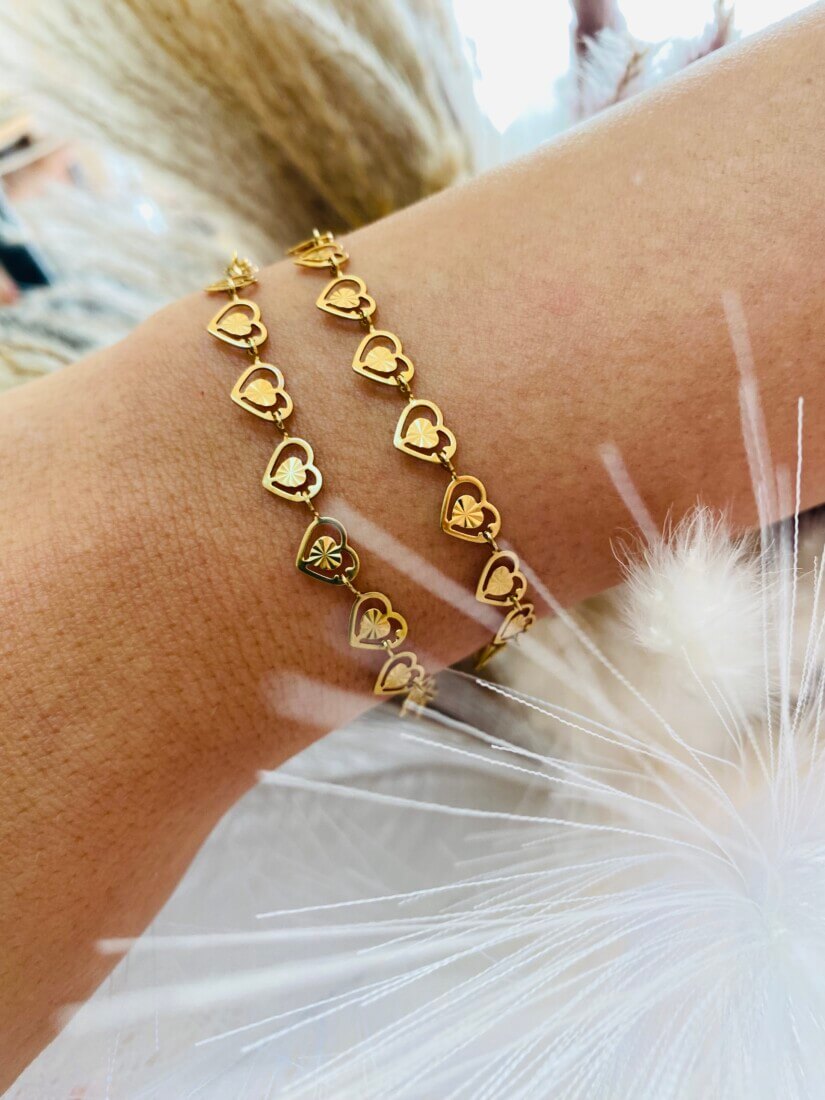 Cuori Gold Bracelet