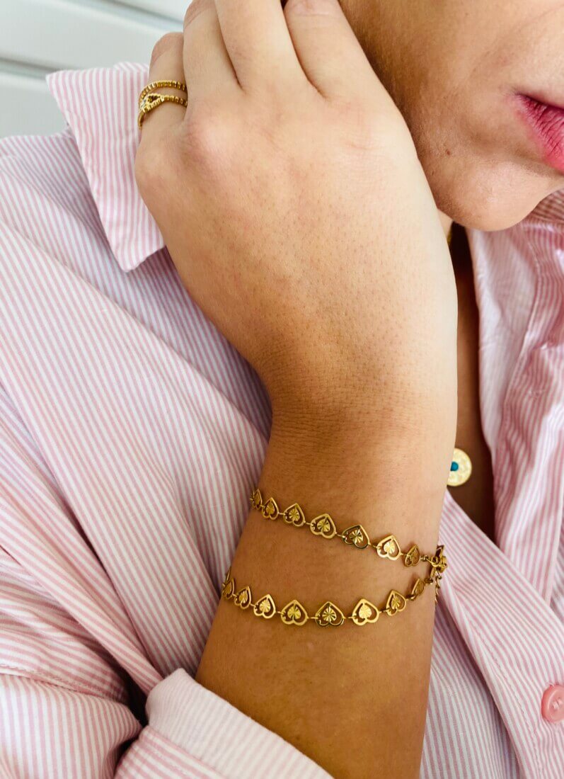 Cuori Gold Bracelet
