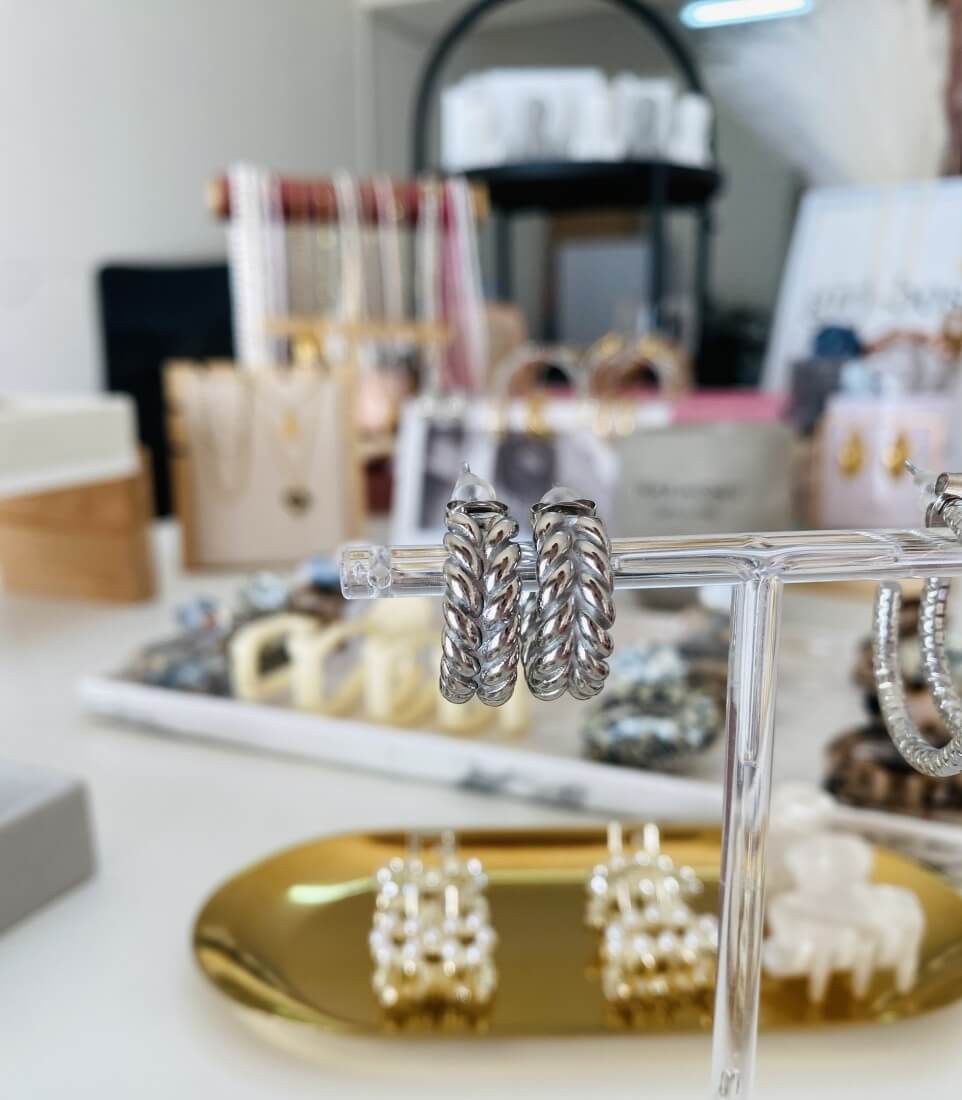 Plexi Silver Earrings