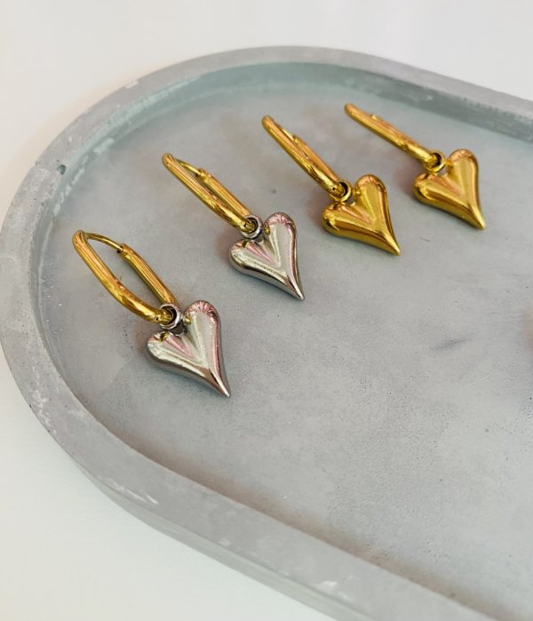 Love Silver Earrings