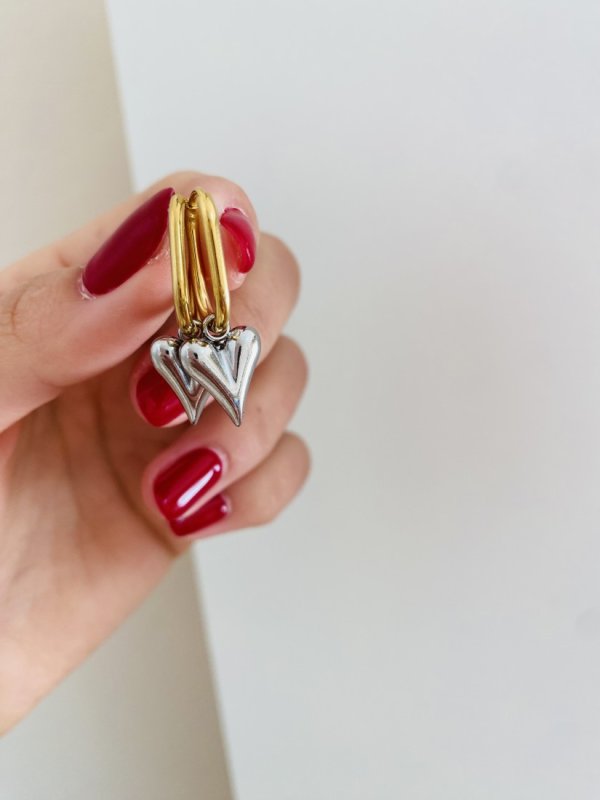 Love Silver Earrings