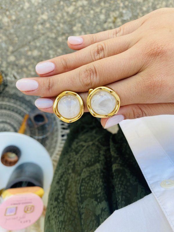 Ortensia Bianca Earrings