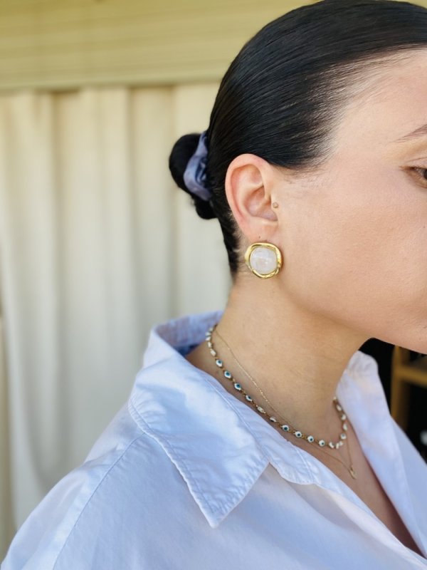 Ortensia Bianca Earrings